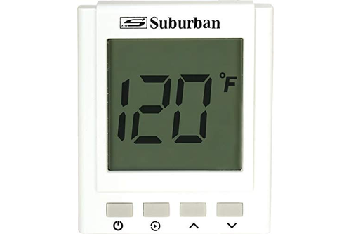 Centro de control digital para calentador de agua sin tanque Suburban (blanco) – 162291