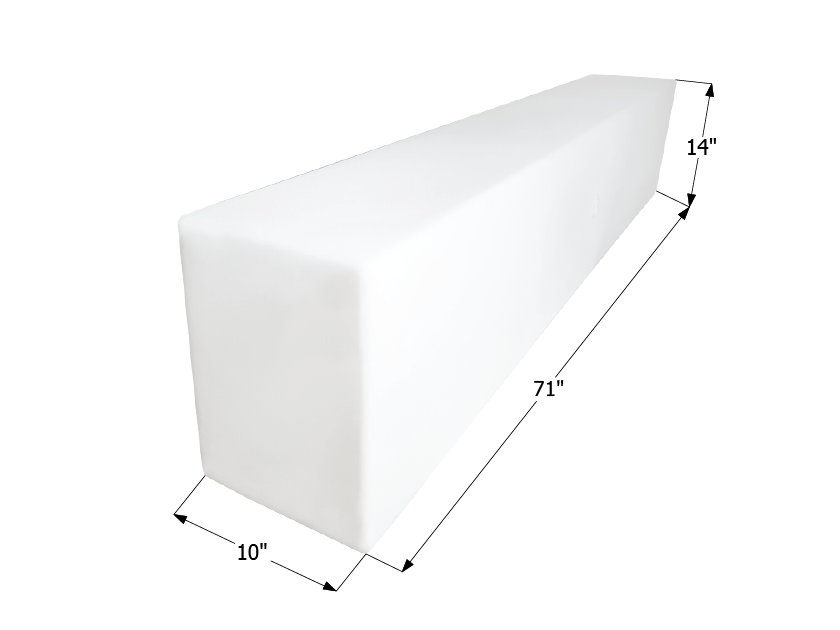 41 Gallon Fresh Water Tank - 71" x 10" x 14", Includes Corner & Fill Fittings