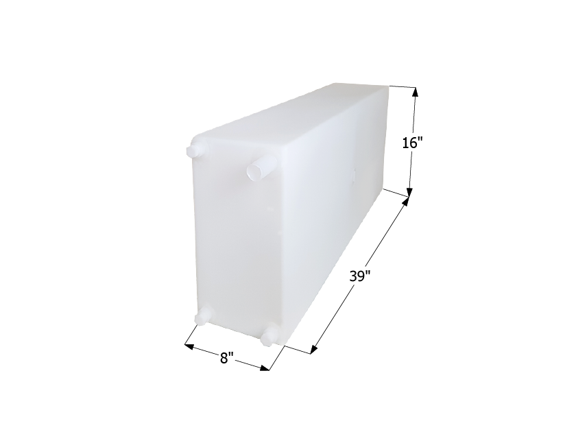 20 Gallon Roto-Molded Fresh Water Tank – 39" x 8" x 16"