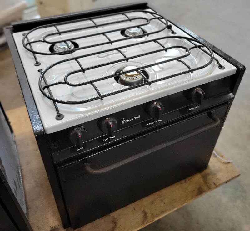 Used Magic Chef RV Propane Oven and Stove 3 Burner
