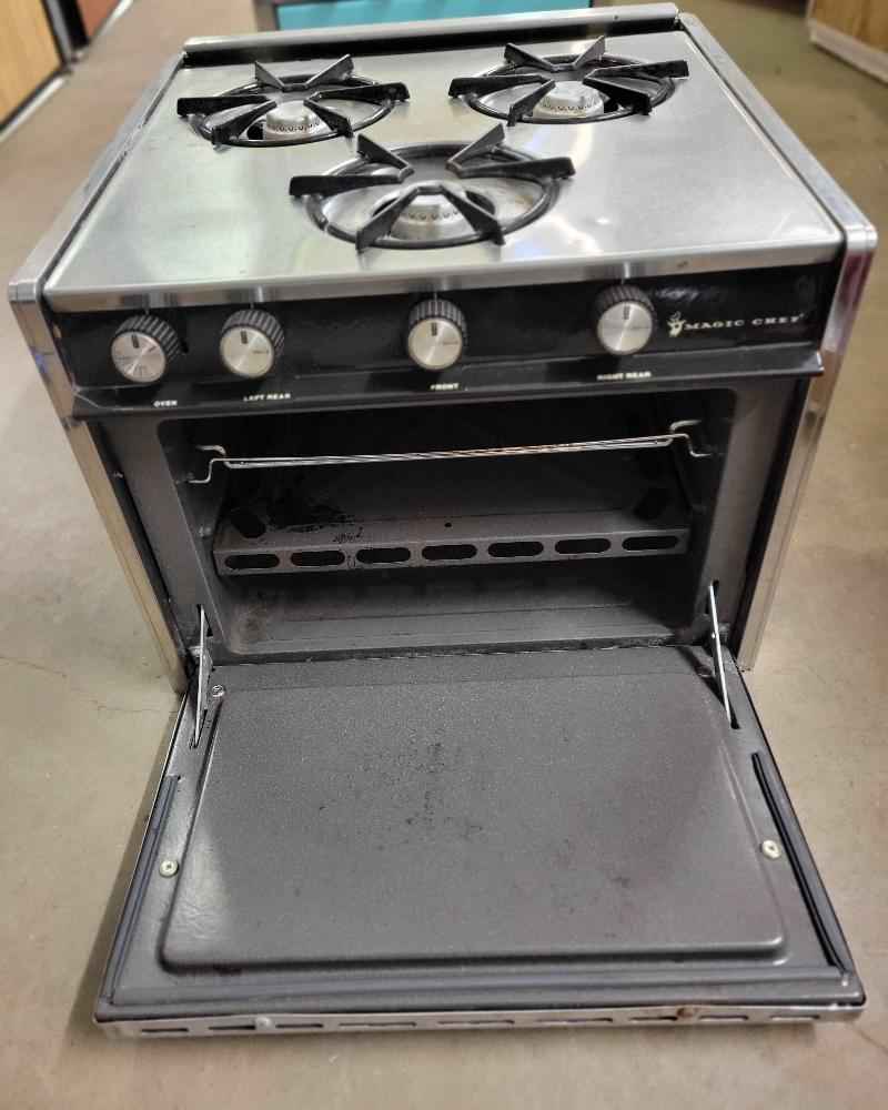 Used Magic Chef RV Propane Oven and Stove 3 Burner