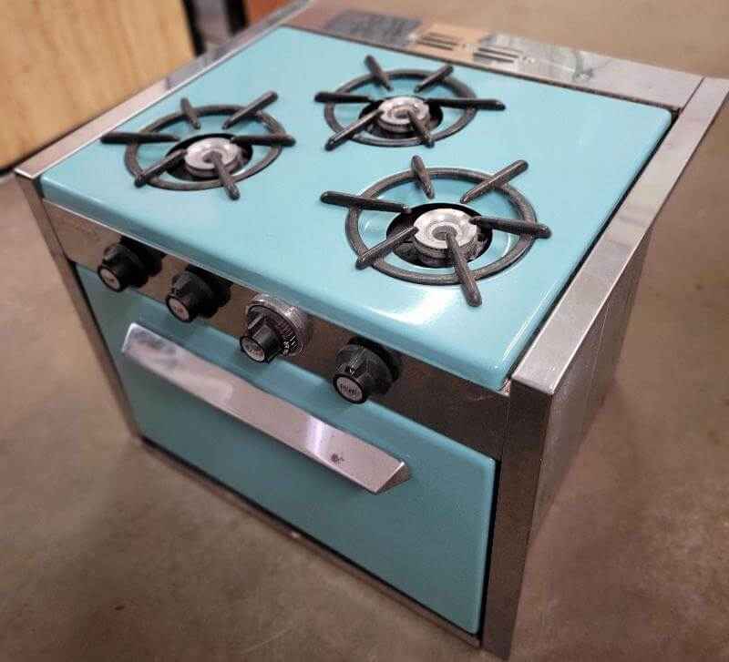 Vintage Propane RV Oven 3 burner Stove Modernaire