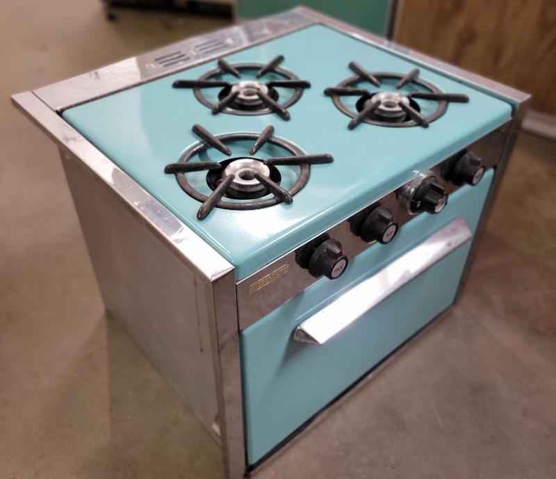 Vintage Propane RV Oven 3 burner Stove Modernaire