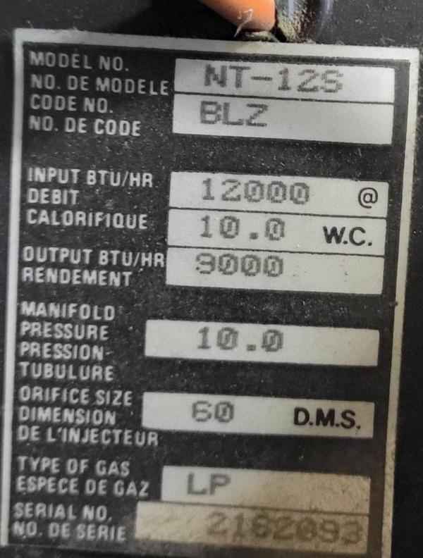 Propane Rv Furnace Heater Suburban NT-12S