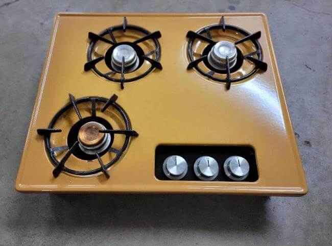 RV Propane Coleman Drop in Stove 3 Burner