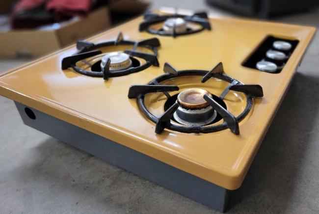 RV Propane Coleman Drop in Stove 3 Burner