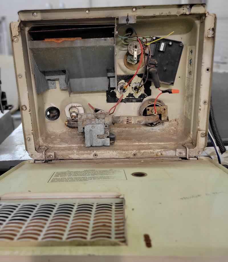 RV Propane Hot Water Heater System Atwood Aluminum Tank 6 gallon