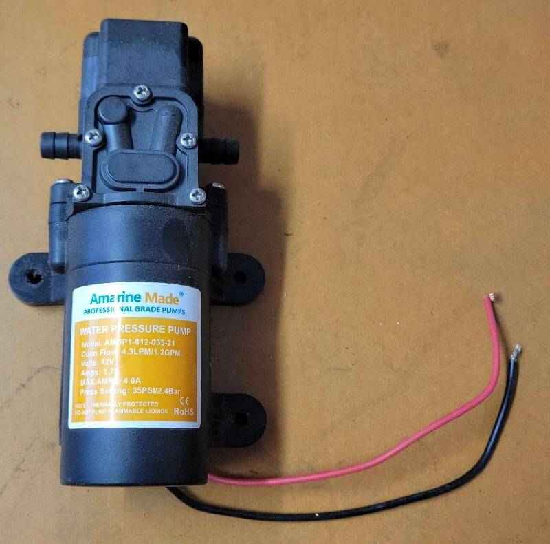 12v RV Water Pump AMarine Made 1.2GPM