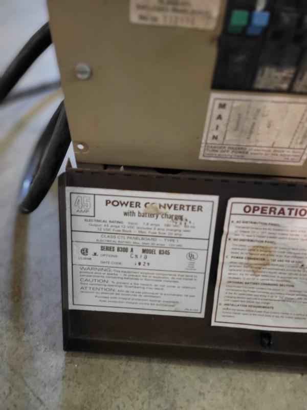 RV Converter 45 Amp with fuses,  breakers, and RV Chord