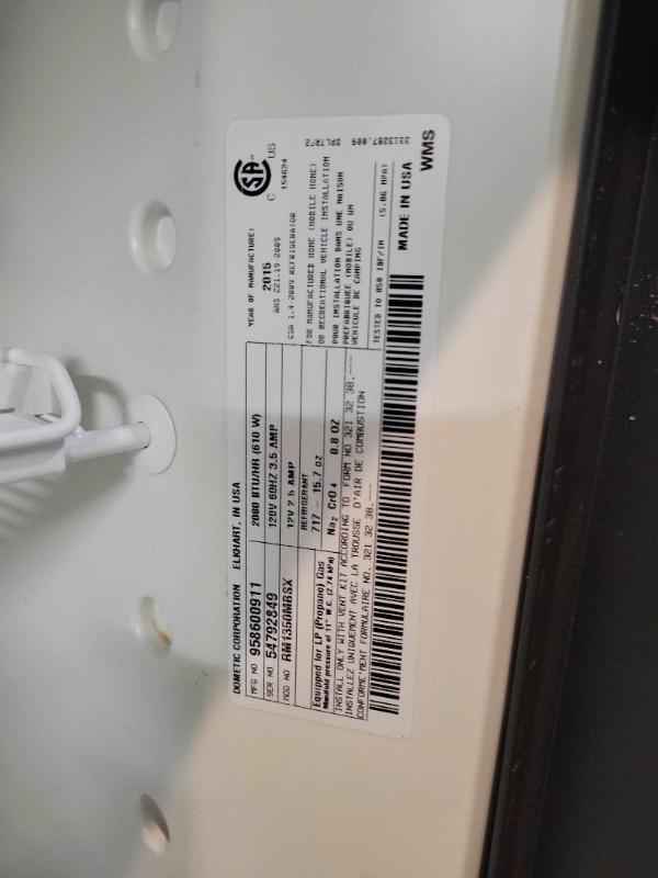 Dometic RM1350 12 Cu. Ft. RV Refrigerator – Propane & Electric Fridge