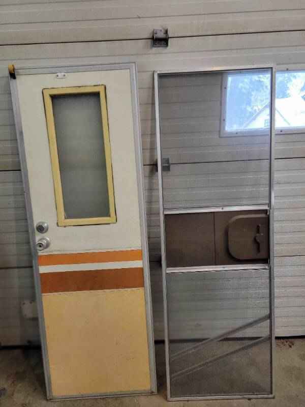 RV Entrance Door Square  with Screen