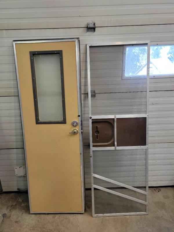 RV Entrance Door Square  with Screen