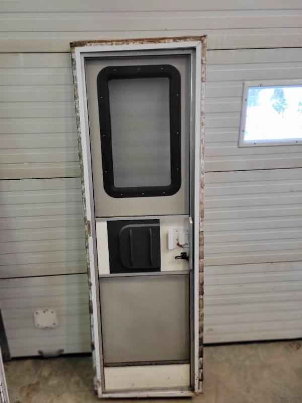 RV Entrance Door Square with Screen and Frame