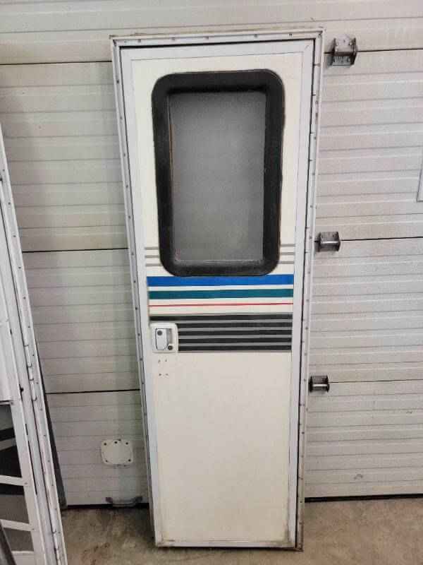 RV Entrance Door Square With Screen And Frame rv-entrance-door-square-with-screen-and-frame