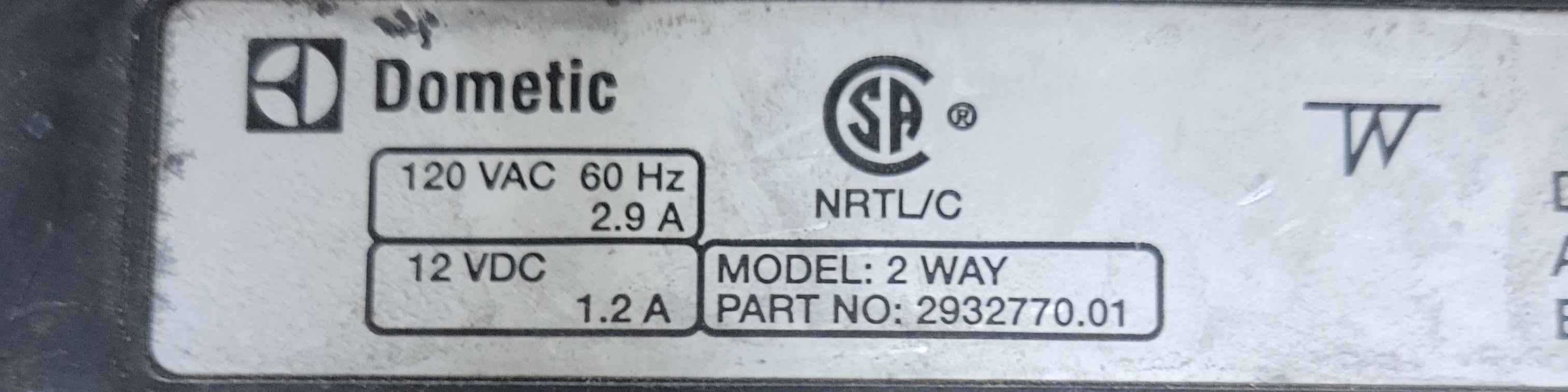 Dometic 2932770.01 Circuit Control Board Fridge