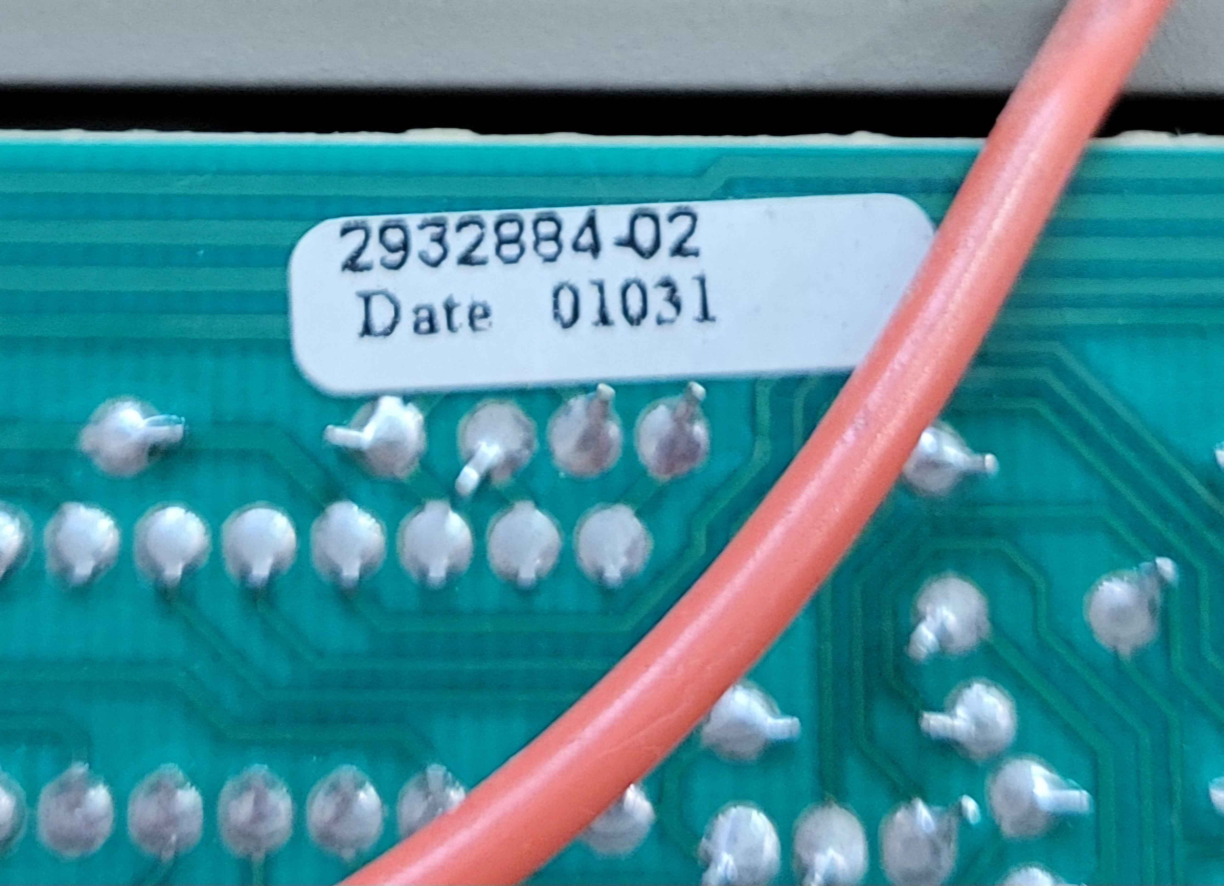 Dometic Fridge Eyebrow Control Board 2932884.02 Beige