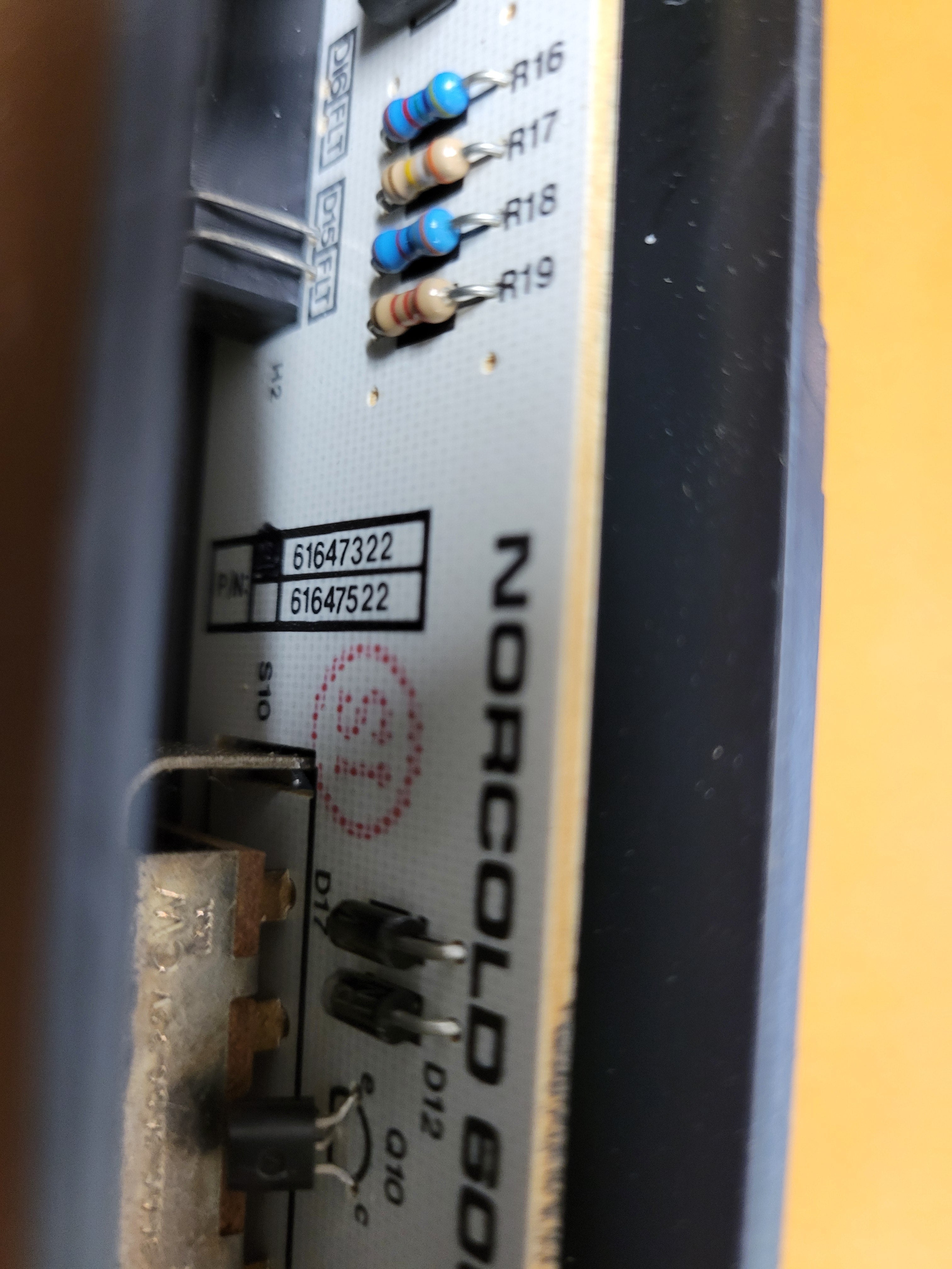 Placa de control óptico Norcold 61647322