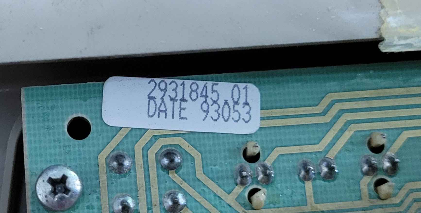 Dometic 29318545.01 Eyebrow Control Board from RM2607