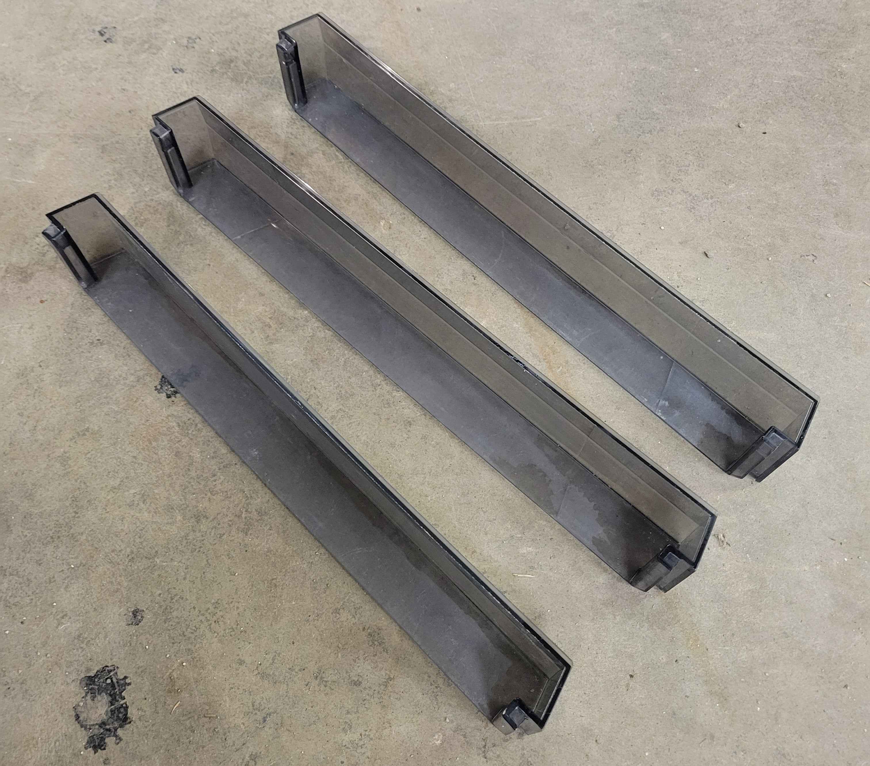 Used Set of Three Dometic Fridge Shelves 16 7/8" & 16"