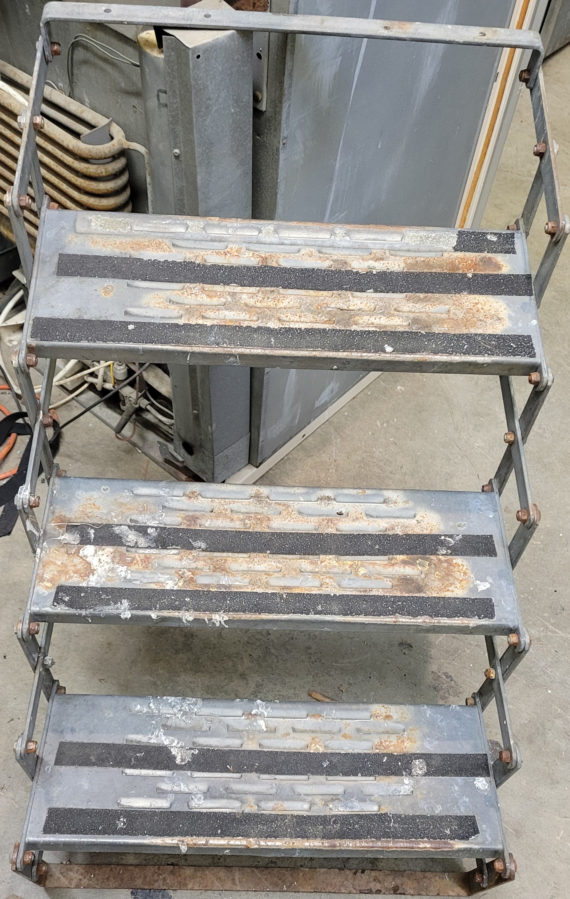 Camper Scissor Stairs With Mount 3 Step - Used RV Parts