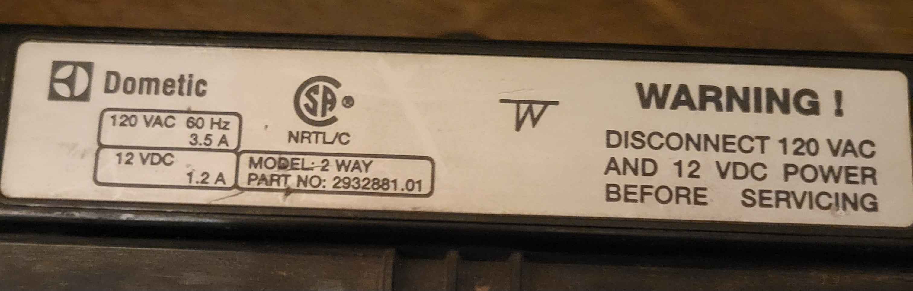 Dometic RV Refrigerator Control Circuit Board – Part # 2932881.01