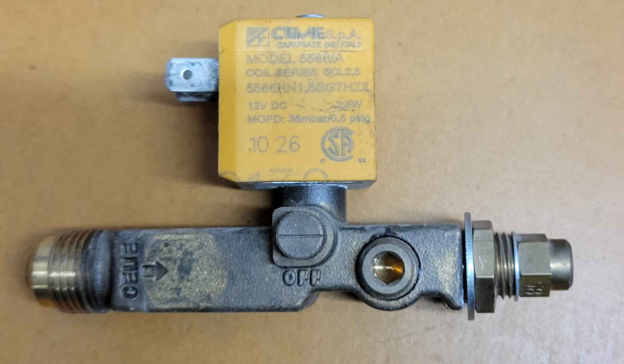 Dometic Fridge Gas Valve 5588/A