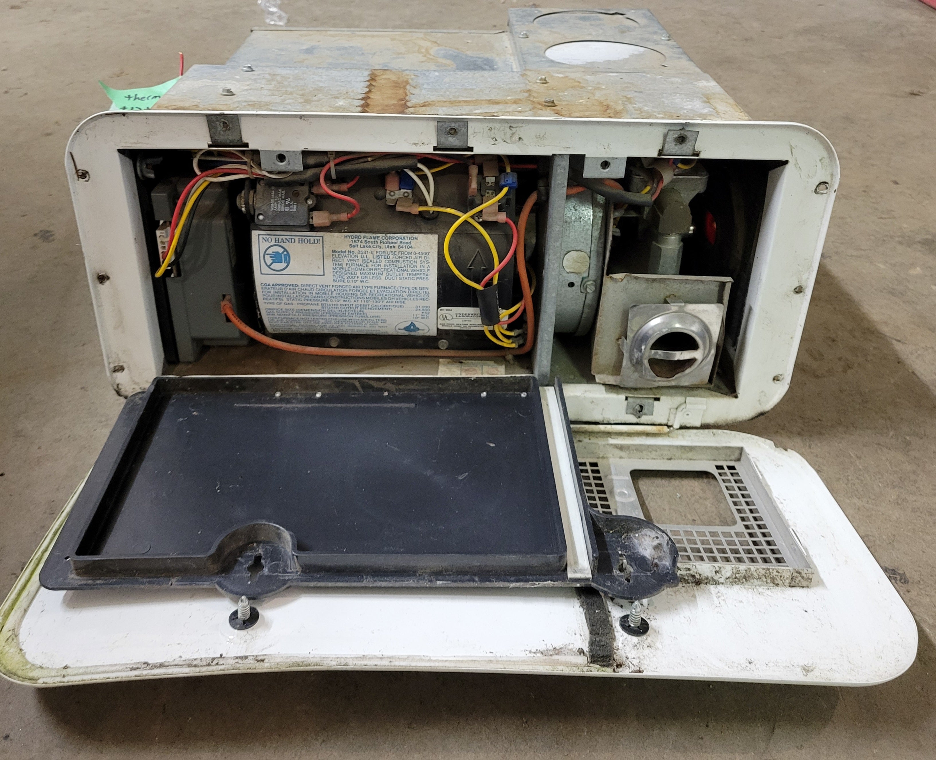 Hydroflame RV Furnace 8531-II – 31,000 BTU Propane Heater