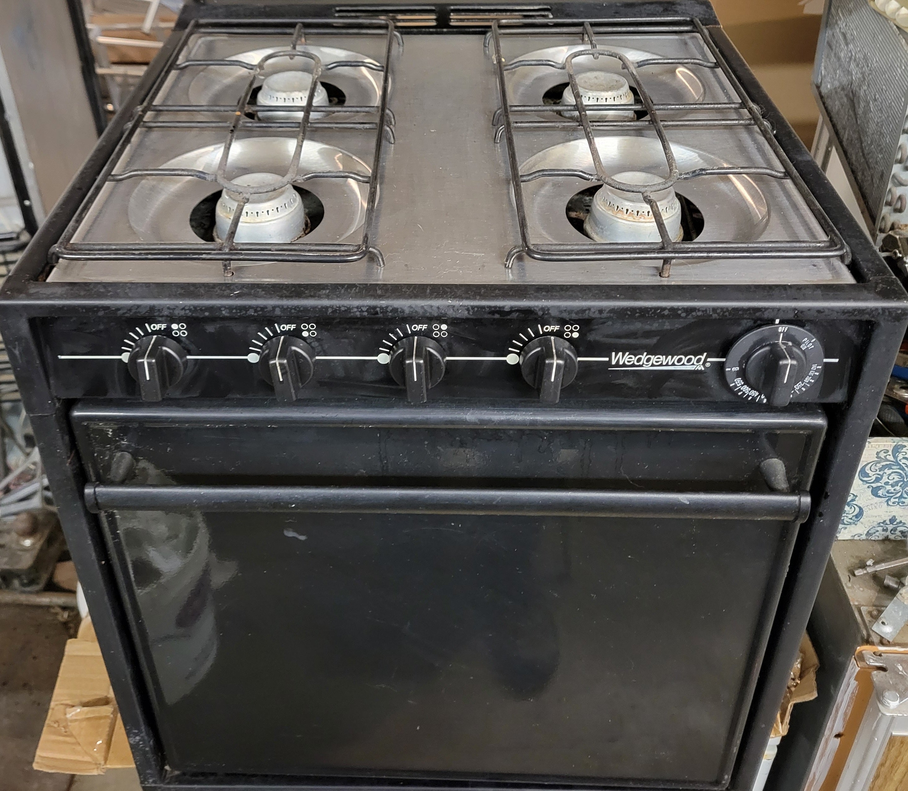 Wedgewood Atwood Four Burner RV Propane Stove Oven