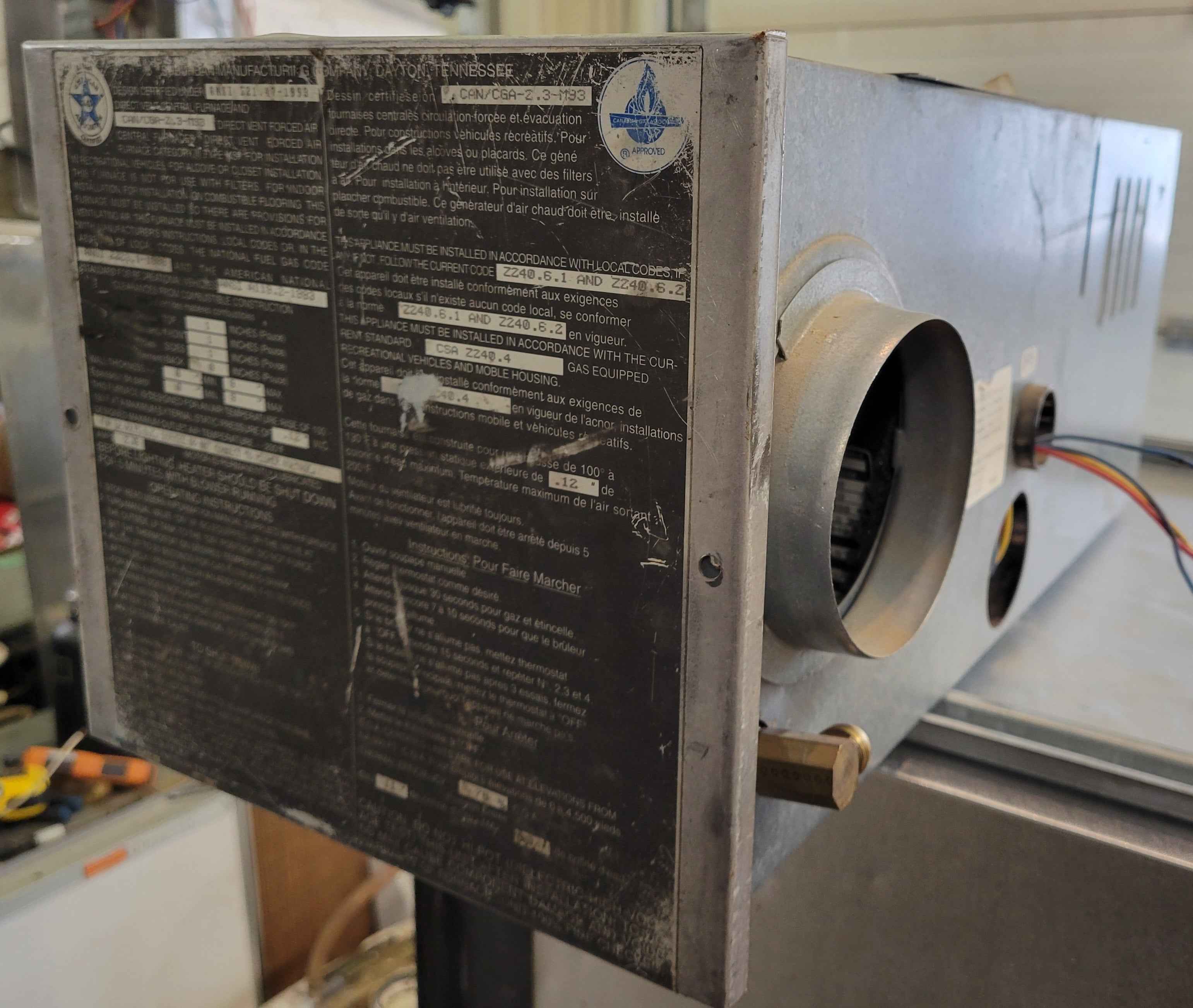 Suburban NT-20S RV Furnace – 19,000 BTU Propane