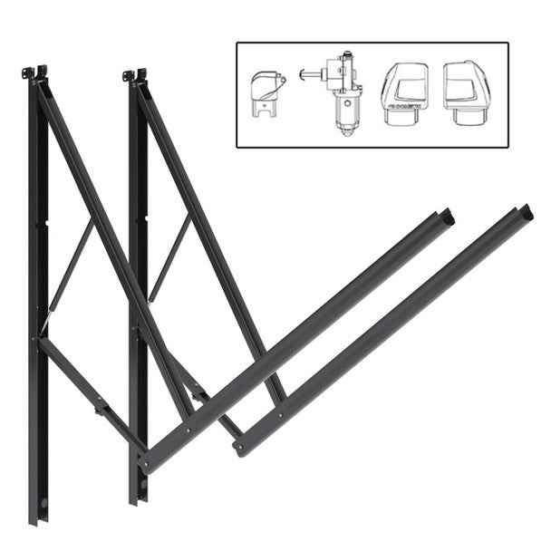RV Power Awning Arm Set Dometic 9200 Black Standard 8962002.400UL