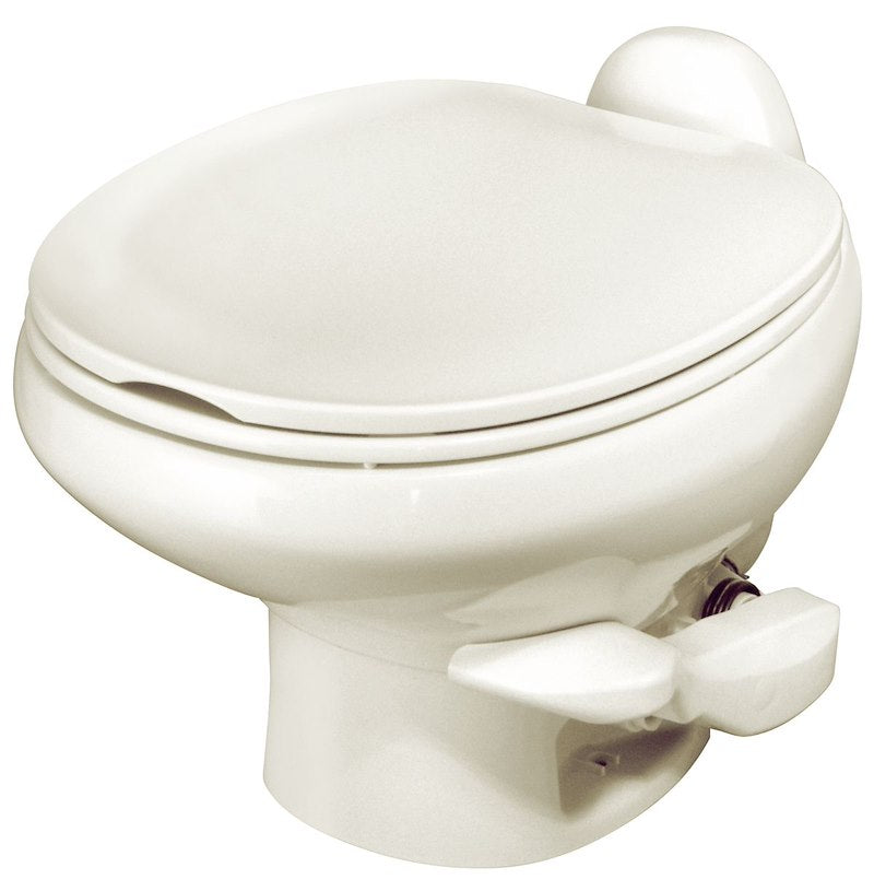Thetford Aqua-Magic Style II Low Profile RV Toilet – Pedal Flush, Bone 42063 - Used RV Parts