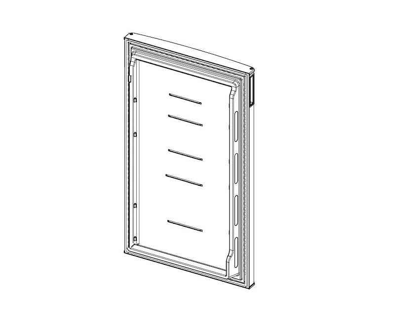Norcold 640467 Lower Refrigerator Door – N8DC Series