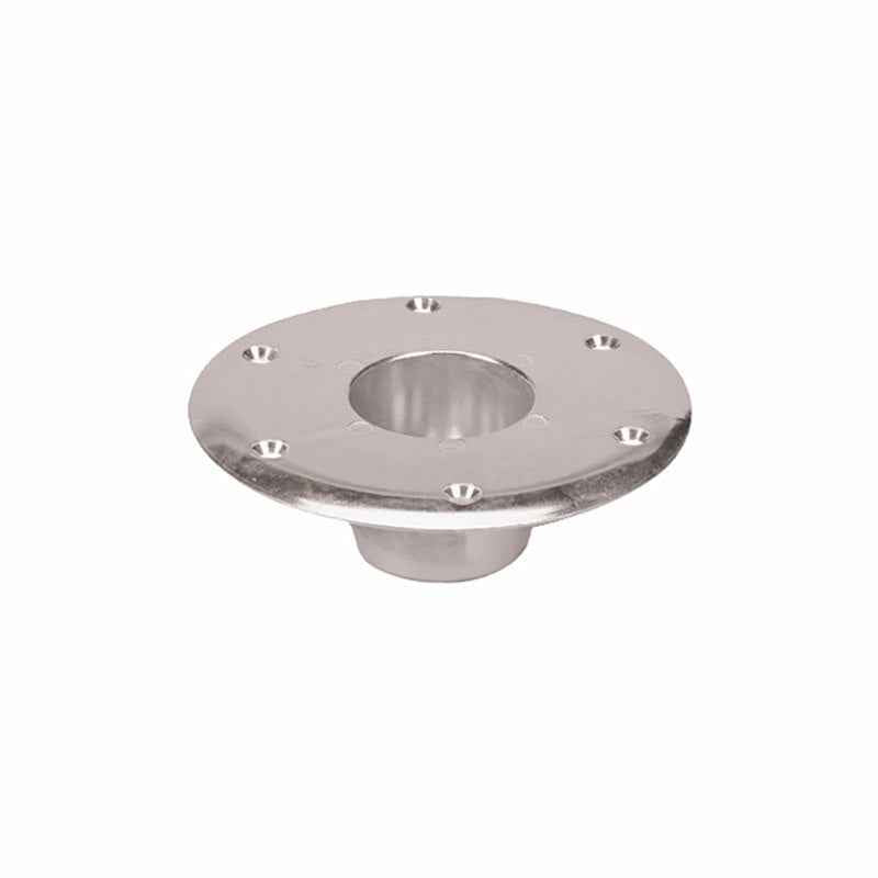 RV Table Leg Base – Round Recessed Flush Mount 6-1/4" Aluminum | 48732