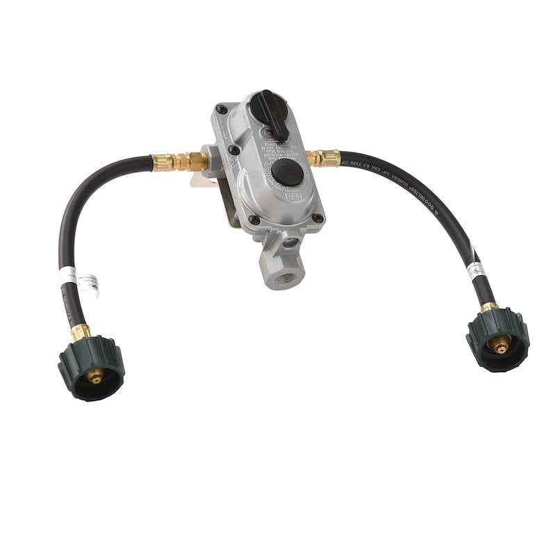 Flame King KT12ACR6 RV Auto Changeover Propane Regulator Kit – 2-Stage
