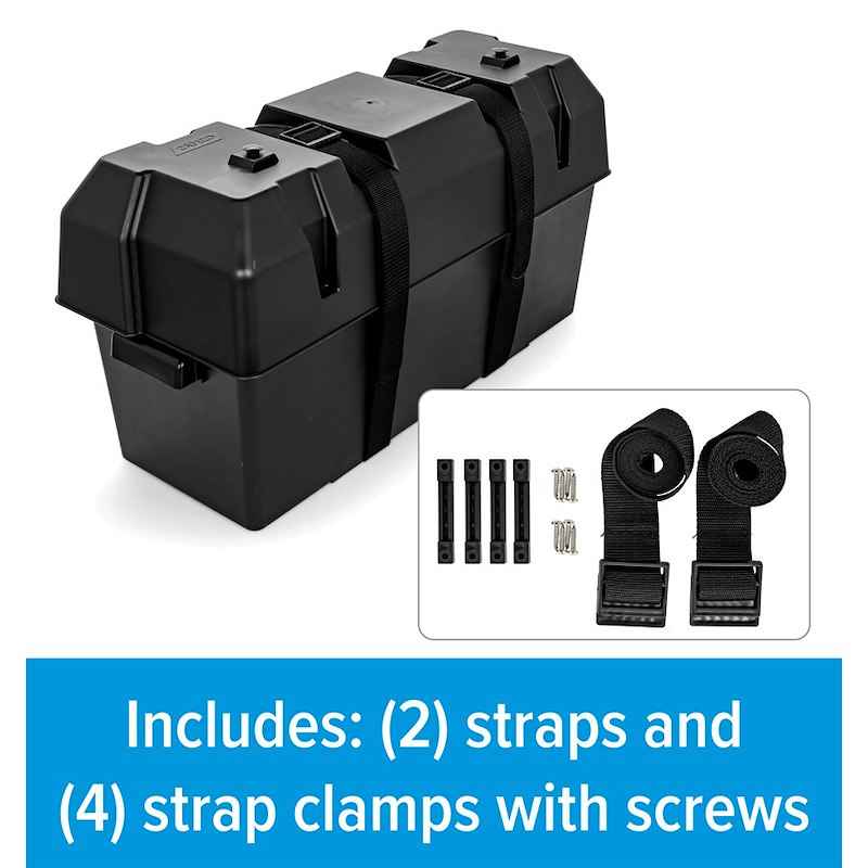 Dual Battery Box For GC2 Or Group 24 Batteries Polypropylene – Camco 55374