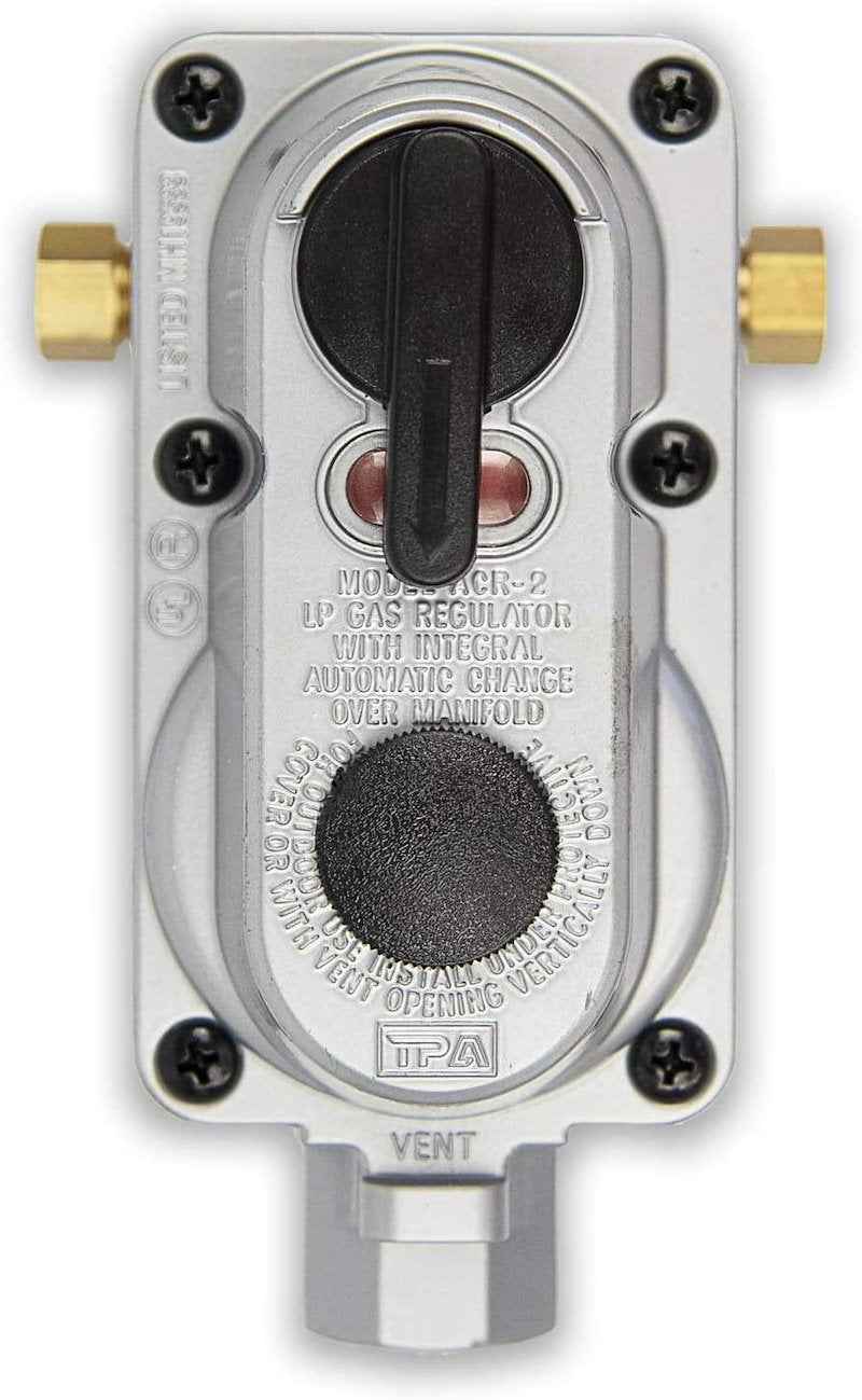 Flame King KT12ACR6 RV Auto Changeover Propane Regulator Kit – 2-Stage