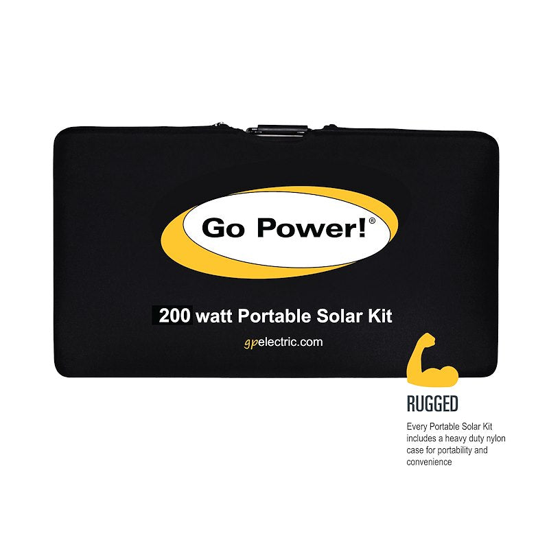 Go Power Portable Solar Kit 200W GP-PSK-200 – Foldable Solar Charging System - Used RV Parts
