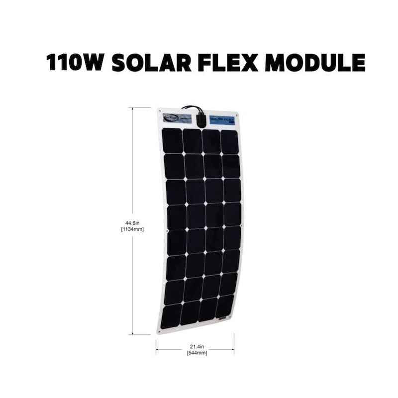Go Power Solar Flex 220W Kit GP-FLEX-220 – Flexible Monocrystalline Panel