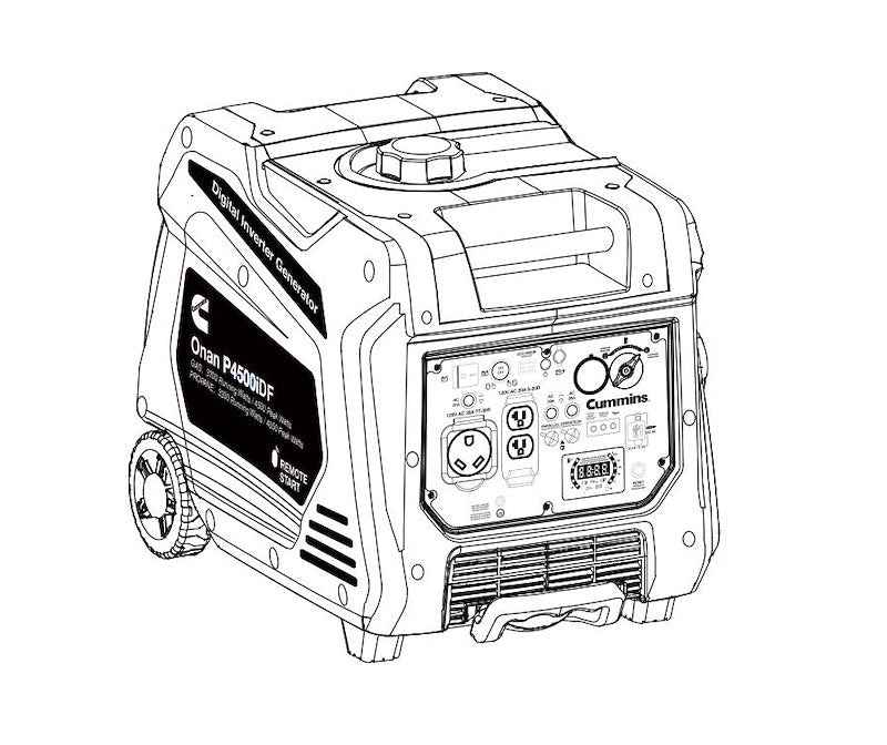 Onan P4500iDF Portable Dual-Fuel Inverter Generator - 4500W, Gasoline/Propane
