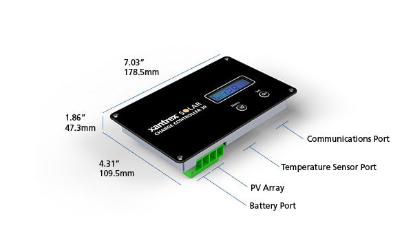 Xantrex 30 Amp Digital Solar Charge Controller – For Solar Max 709-3024-01 - Used RV Parts