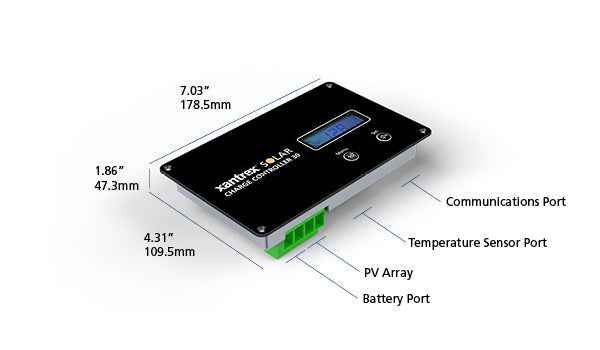 Xantrex 30 Amp Digital Solar Charge Controller – For Solar Max 709-3024-01
