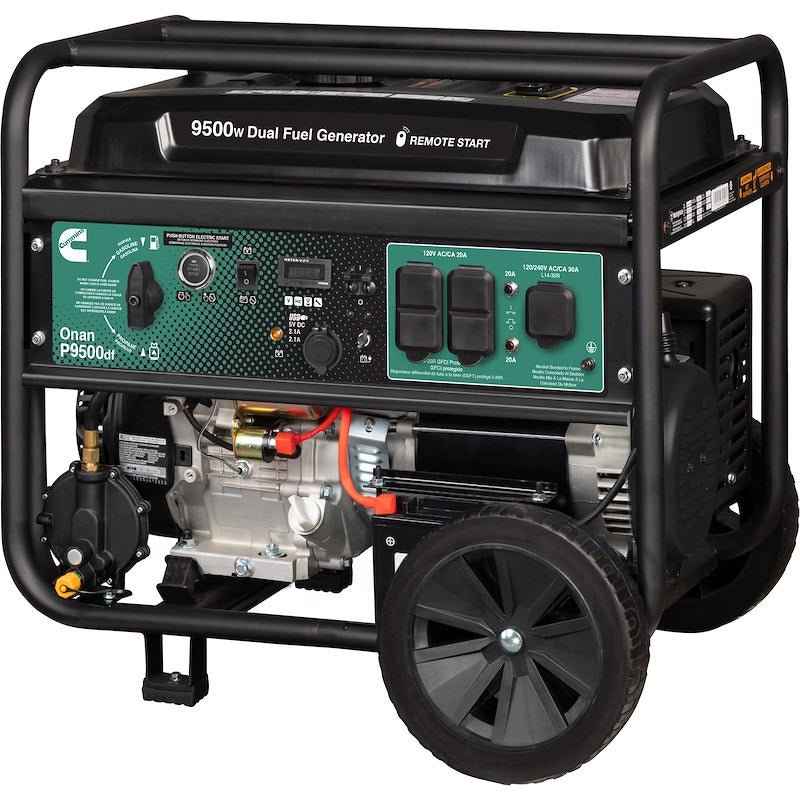 Onan P9500df Dual-Fuel Portable Generator - 9500W, Gasoline/Propane