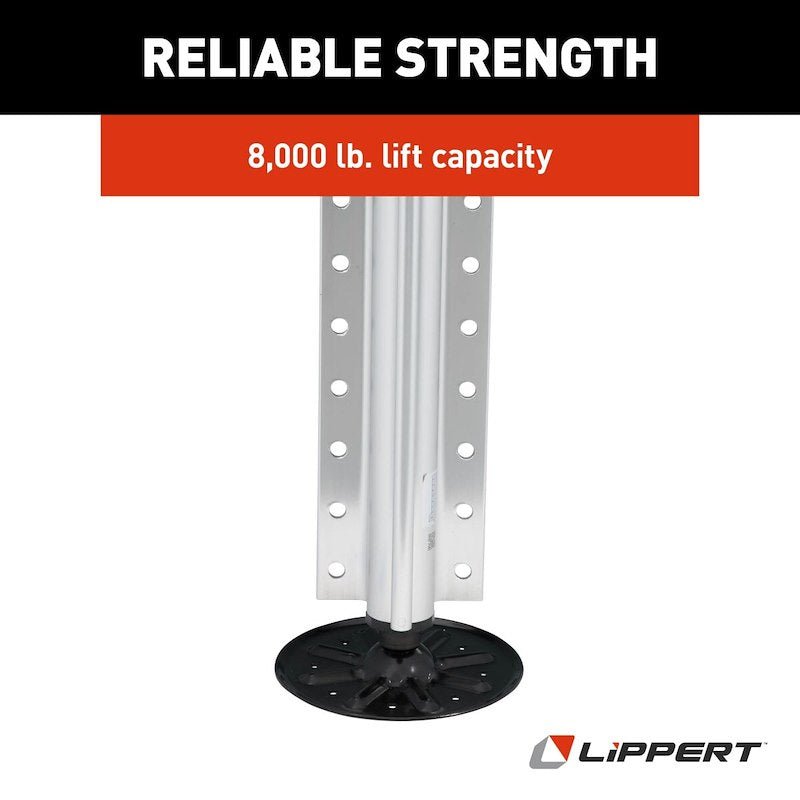 Lippert Hydraulic Leveling Jack – 8000 Pound Capacity, Single, Gen I, Aluminum - Used RV Parts