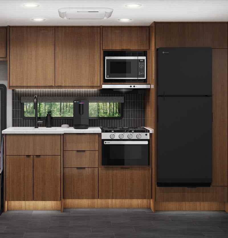 GE Profile 8.3 Cu. Ft. 12V DC Refrigerator – Black Glass PPV08R5YRBB