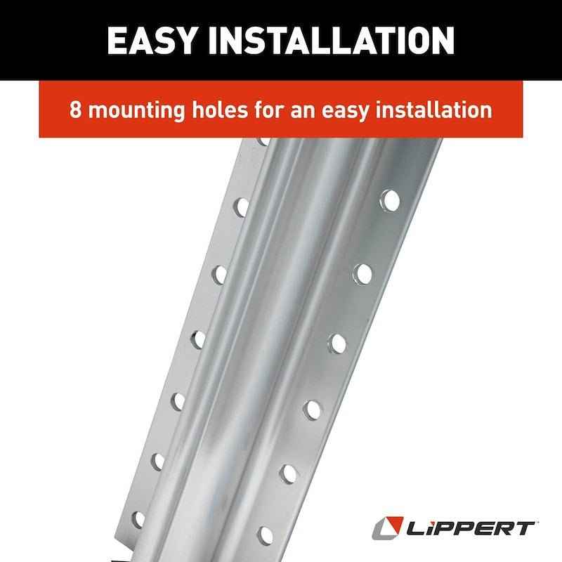 Lippert Hydraulic Leveling Jack – 8000 Pound Capacity, Single, Gen I, Aluminum