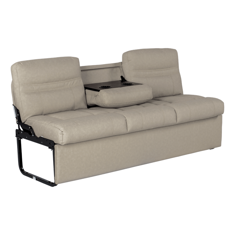 68" Jackknife Sofa – Altoona Beige – 3-Seater with Fold-Down Center