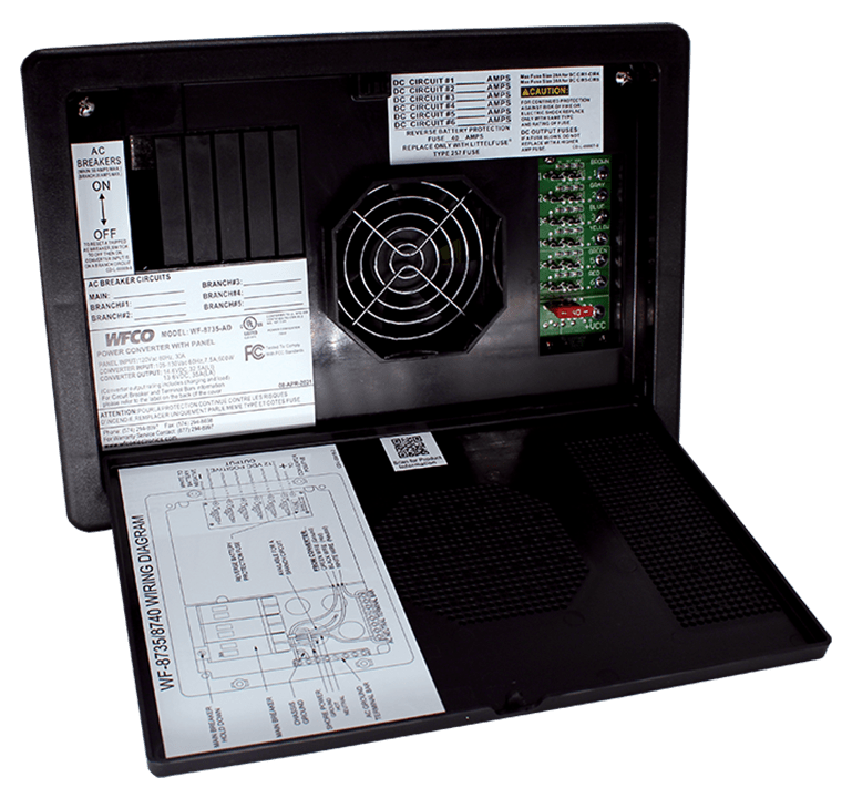 WFCO 8700 Series 40A Power Converter – 680W Peak, Smart Charging - Used RV Parts
