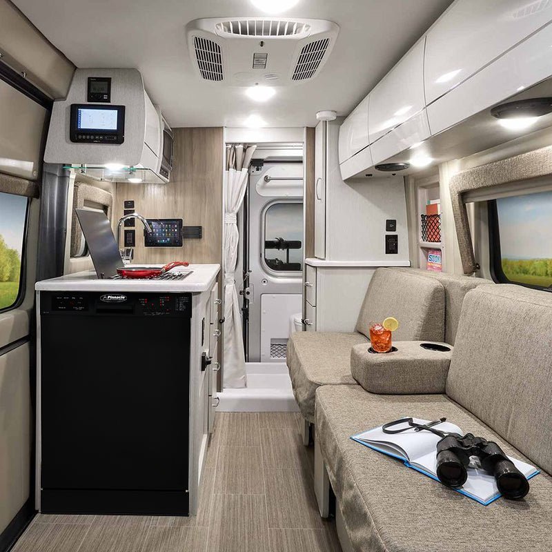 Pinnacle Built-In Dishwasher – 10 Place Settings, 8 Cycles, Black, BB 1840 - Used RV Parts