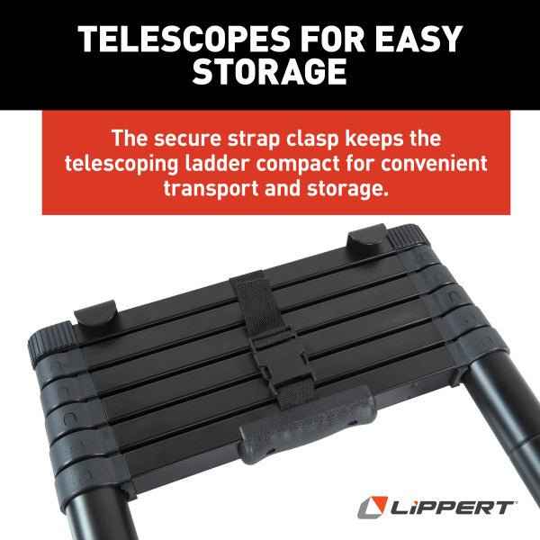 Collapsible RV Bunk Ladder – 84" Adjustable, 6 Steps, 250 lb Capacity