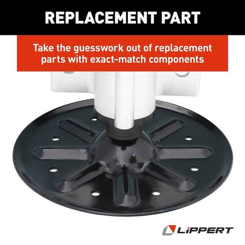 Lippert Hydraulic Leveling Jack – 8000 Pound Capacity, Single, Gen I, Aluminum